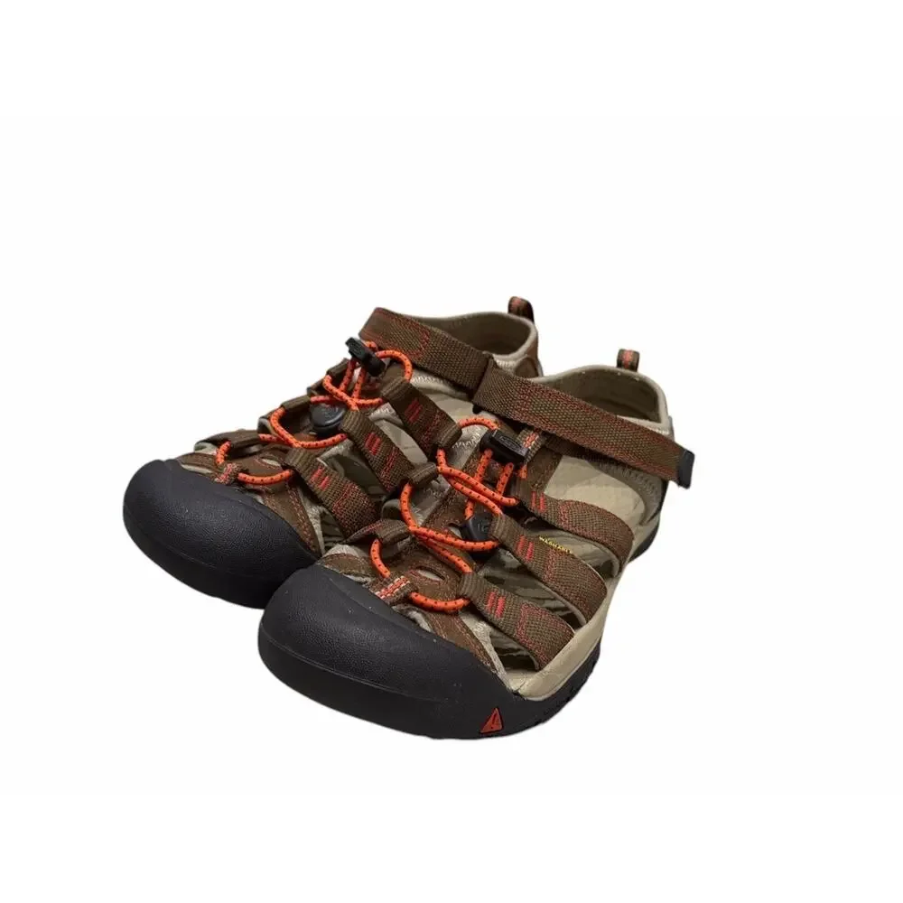 Keen Newport H2 Brown Closed Toe Hiking Water Sandals Shoes 1018259 Kids size 5